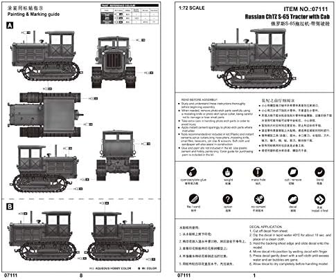 Trumpeter 1:72 - ChTZS-65 Russian Tractor with Cab, Various - Image 4