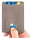 SimpacX RFID Blocking Bifold Slim Genuine Leather Thin Minimalist Front Pocket Wallets for Men Money Clip Full Grain Leather (vegetable tanned grey)