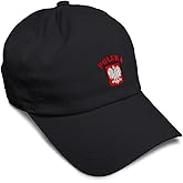 Speedy Pros Soft Baseball Hat Embroidered Dad Hat Poland Polska Seal Flag Embroidery Men & Ladies Baseball Cap Cotton