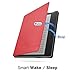 MoKo Case for All-New Kindle Oasis (9th Generation, 2017 Release) - Premium Ultra Lightweight Shell Cover with Auto Wake / Sleep for Amazon Kindle Oasis E-reader Case, RED