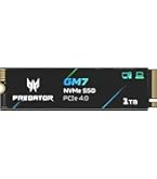 Amazon.com: Predator M.2 SSD 1TB GM7000 with DRAM cache NVMe 1.4