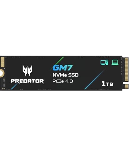 Amazon.com: Predator M.2 SSD 1TB GM7000 with DRAM cache NVMe 1.4