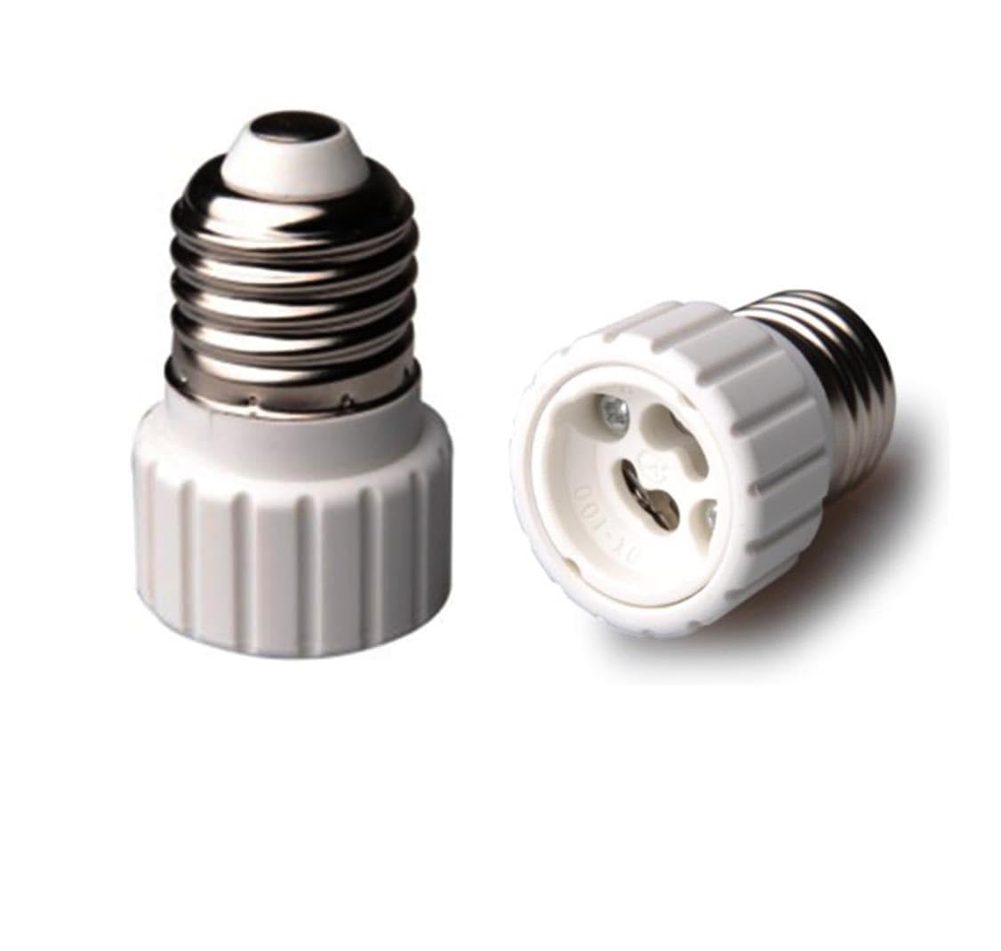 Mr.Gadget's Solutions Energy Efficiient E27 to GU10 Adapter Converter, Fits LED/Halogen/CFL Light Bulbs
