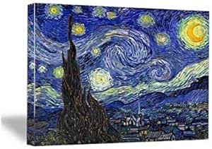 Wieco Art – Noche Estrellada por Van Gogh Famosas Pinturas ...