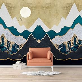 Wall Mural Nordic Style Nature Landscape Removable Wallpaper Wall Sticker for Bedroom Living Room - 66x96 inches