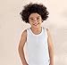 Brix Boys White Tank Tops 100% Cotton Super Soft Undershirt 4 Pack Tees 5/6