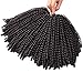 4 Pack Spring Twist Braids Ombre Colors Crochet Braids Synthetic Braiding Hair Extensions Low Temperature Fiber 8inch 100g (8 INCH, 4#)