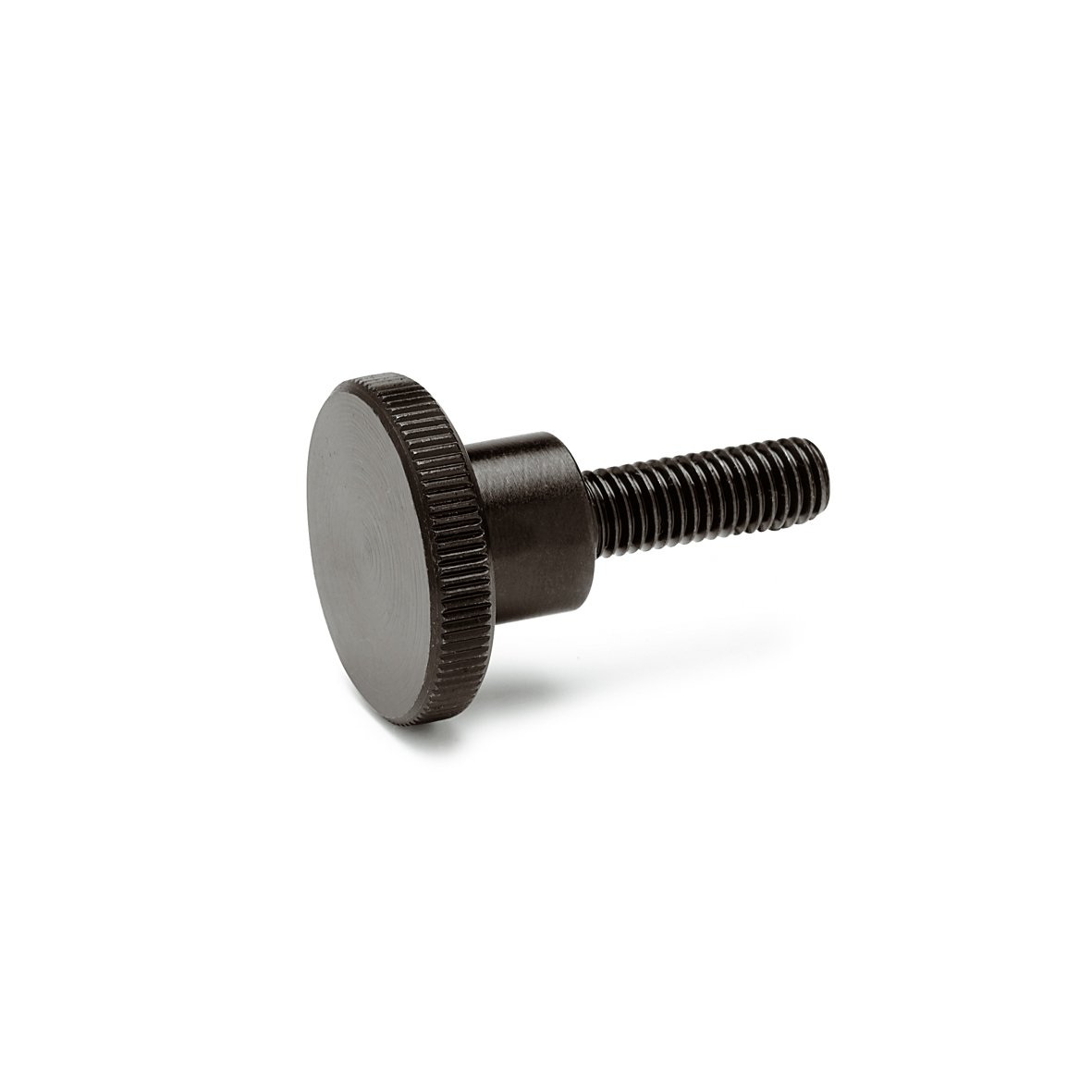 Ganter Standard Elements. High Knurled Thumb Screws DIN 464 Thread M3/Burnished Steel, Black, DIN 464-M3-20