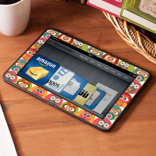 All New Kindle Fire HD Decal/Skin Kit, Owl Family (will not fit prior generation HD or HDX models)