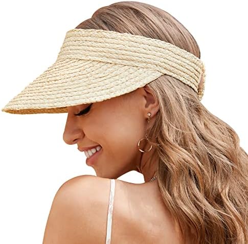 straw sun visor