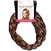 Mia Jumbo Braidie, Braided Hair Accessory Made of Synthetic Wig Hair, Medium Brown, 3/4 Inch Wide, for Women, Teens, Girls 1pc