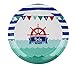Disposable Plates - 80-Count Paper Plates, Nautical Themed Baby Shower Party Supplies for Appetizer, Lunch, Dinner, and Dessert, 9 x 9 Inches