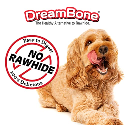 DREAMBONE TWIST STICKS RAWHIDE FREE DOG CHEWS, MADE WITH REAL CHICKEN, 100 COUNT (PACK OF 1)