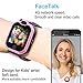 4G Kids Smartwatch, Child GPS Tracker Watch with SOS/Video Chat/2-way Call/Bluetooth/WiFi/Flashlight, Waterproof Phone Watch for Girl Birthday Gift(Pink)