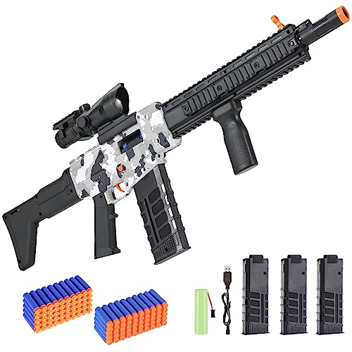 Realistic Toy Gun for Nerf Guns Darts, Automatic Sniper Rifle with ...