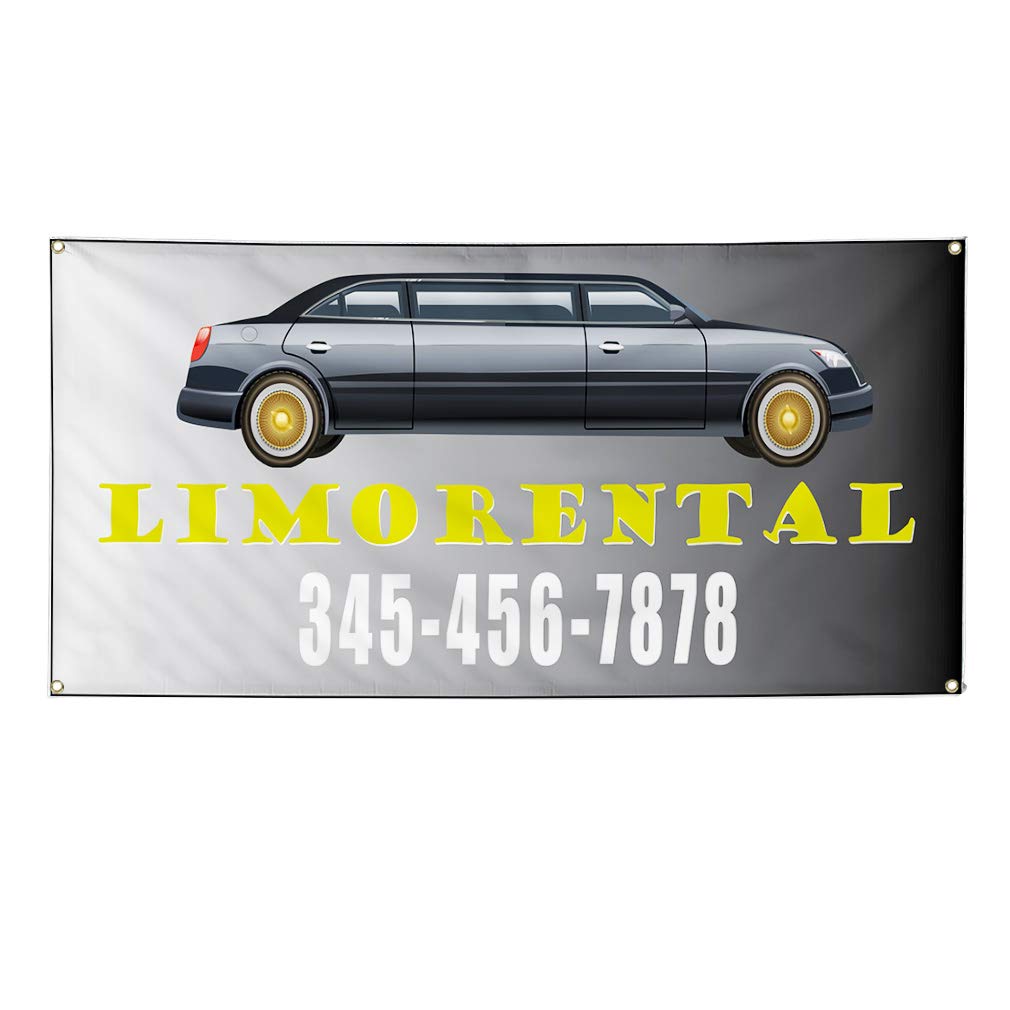 Amazon Com Custom Vinyl Banner Sign Multiple Sizes Limo Rental