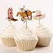 Jili Online Set of 24pcs Cowboy Theme Cupcake Picks Cake Toppers Baby Shower Party Decoration