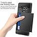 Vofolen Galaxy Note 9 Case Sliding Cover Note 9 Wallet Case Credit Card Holder ID Slot Heavy Duty Protection Dual Layer Protective Hard Shell Hybrid Bumper Armor for Samsung Galaxy Note 9 (Black)
