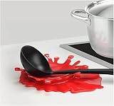 LDAOS Silicone Spoon Rest Ketchup Shape Holder Creative Kitchen Aid view 1
