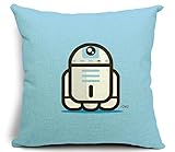 Dececos Decorative Cotton Linen Blend Throw Pillow Cover Square Pillow Case Cushion Cover 18 x 18 Inches