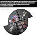 UCANBE Glitter Eyeshadow Palette Metallic Glitter Shimmer Eye Shadow Highly Pigmented Sparkle Makeup Kit (A: mature)