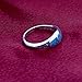 Gem Avenue 925 Sterling Silver Southwestern Style Turquoise Gemstone Womens Ring