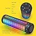D.M.LIFE Portable Wireless Bluetooth Speaker with 6 Pulse Colorful LED Light Modes Black