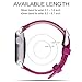 Apple Watch Bands 42mm, Fullmosa Jan Series Lichi Calf Leather Strap Replacement Band with Stainless Metal Clasp for Apple Watch Series 1 Series 2,Rosy
