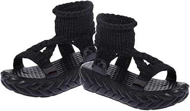 stretch platform sandals