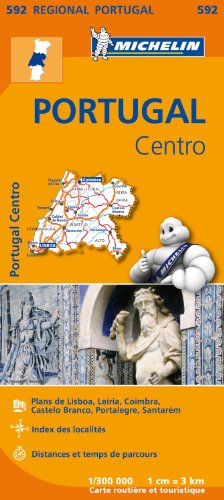 PORTUGAL CENTRE 11592 CARTE ' REGIONAL ' MICHELIN KAART (Multilingual Edition) by Michelin