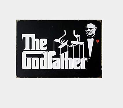 ECONG The Godfather Souvenir Letrero De Pared De Metal Carteles De