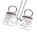 O.RIYA Daddy's Girl Mommy's World 3 Piece Keychain Pendant Necklace Set, Gift for Daughter, Mommys Little Girl Gifts
