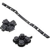 Briny River 1Set Left Right Buttons Kit Compatible with PSP2000 Game Console (Black)