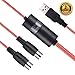 USB MIDI Cable Interface, Upgrade Professional MIDI to USB IN-OUT Cable Converter For PC/Mac/Laptop 2M(6.5FT) (RED)