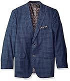 Alexander Julian Colours Men's Big & Tall Single Breasted Modern Fit Plaid Sportcoat