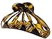 Parcelona French Rain Drop Savana Large Covered Spring Celluloid Jaw Hair Claw Clip Clamp Clutcher 4 Inch