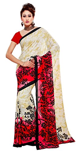 Janasya Women's Georgette Printed Saree