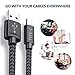USB Type C Cable,JSAUX (2-Pack 6.6FT) USB 3.0 to USB C Cable Fast Charger Nylon Braided Cable for Samsung Galaxy Note 8 S8 plus,Pixel XL,Moto Z ,LG V30 G5 G6 V20,Nexus 6P Nintendo Switch More(Black)