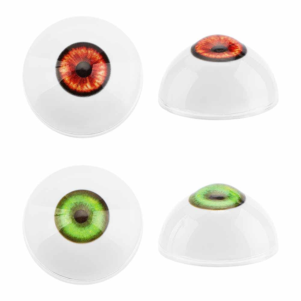 PH PandaHall 32mm Halloween Eyeballs 2 Pairs Realistic Scary Eyes Large Acrylic Eyeballs Bear Eyes Horror Props Costume for Party Decor Art Sculptures Props Puppets Jewellery Making