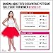 Dancina Women's Adult Vintage Petticoat Tulle Tutu Skirt [Sticker XXL],Black,Plus Size