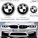3pcs Black and White 82mm Hood Emblem/74mm Trunk Emblem/45mm Steering Wheel Center Emblem for BMW, Emblems Replacement for BMW X3 X5 X6 3 4 5 6 7 8 series 325i 328i E46 E30 E36 E34 E38 E39 E60 E65 E9