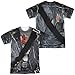 Trevco Unisex-Adults Terminator 2 T800 Costume Double Sided T-Shirt, White, X-Large