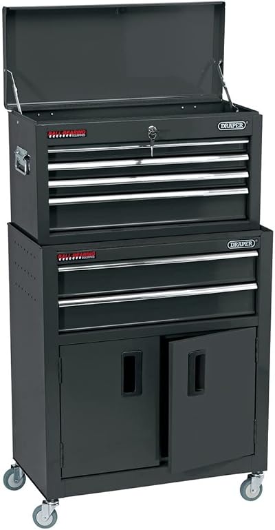 Draper 19572 Lockable Tool Chest 6 Drawer Rolling Cabinet on Wheels