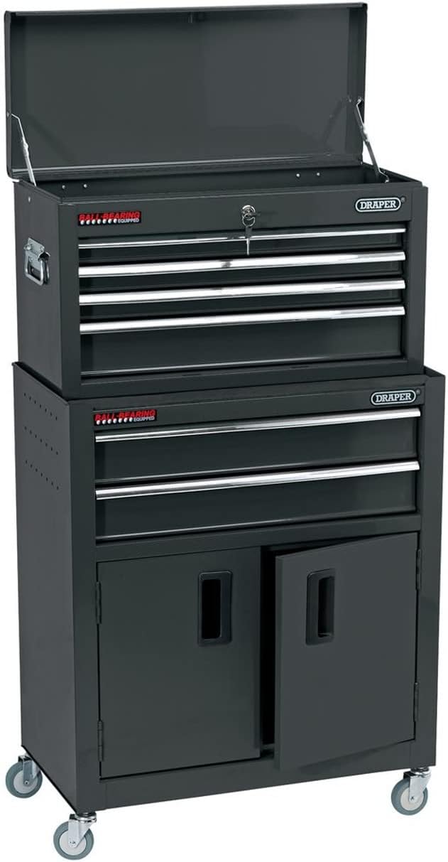Draper 19572 Lockable Tool Chest 6 Drawer Rolling Cabinet on Wheels