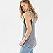 FV RELAY Women's Retro Vintage Sleeveless O-Neck Tee Shirts Fashion T-Shirt (XL) Gray