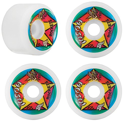 OJ 61-mm Hosoi Rocket Re-Issue 97A Skateboard Wheels (White)