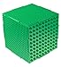 THE CUBE - Brick Building Set and Storage Container - 6 Interconnecting Double Sided Large and Small Peg Plates - 6.5