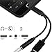Type C to 3.5mm Headphone Audio Jack Adapter,JANYONE USB-C to 3.5mm Female Aux Microphone Connector Cable for Motorola Moto Z, Le 2/Le Pro 3 and Other Type C Devices. (B01)
