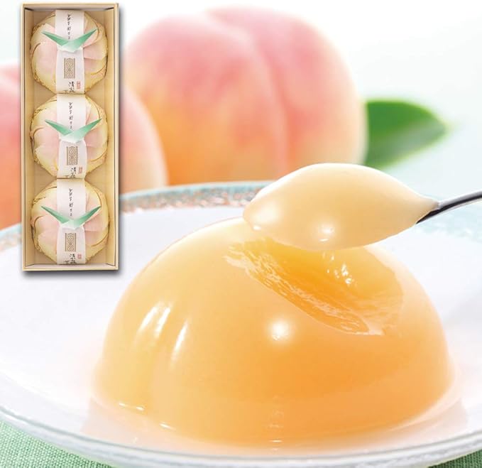 Amazon 宗家 源吉兆庵 清水白桃ぜりぃ 3個入 ギフト スイーツ ゼリー 宗家 源 吉兆庵 和菓子 通販