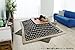 AZUMAYA Thin quilt quilt futon rectangle check KK-104BL